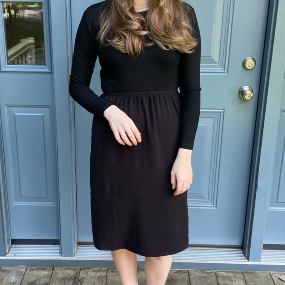 mimu maxi slip on skirt black basic skirt